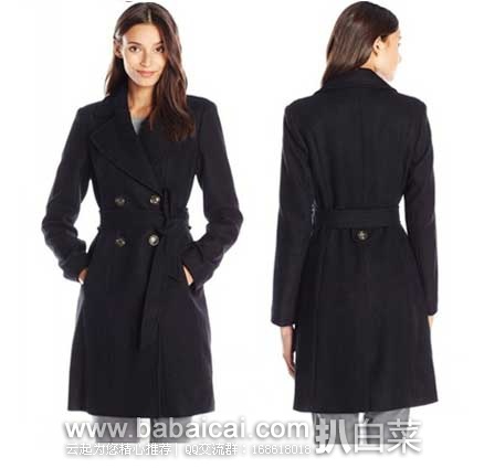 Via Spiga 女士修身中长款双排扣羊毛大衣 原价5,现售价.5