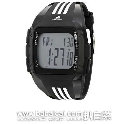 adidas originals Watches Duramo 阿迪达斯 三叶草 男款 运动手表 原价$50，现售价$16.67，史低价