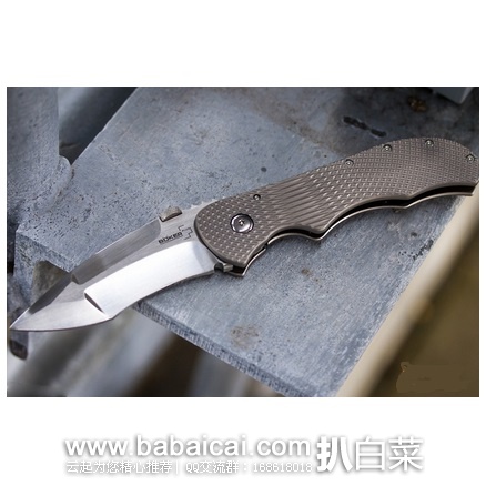 西班牙亚马逊:Boker 博克 Plus Manaro 钛合金手柄战术折叠刀 原价€144,现€102.8,直邮退税实付历史新低€84.96