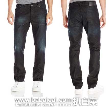 Calvin Klein Jeans 男士 Velocity 纯棉修身直筒牛仔裤 原价.5,现仅售.99