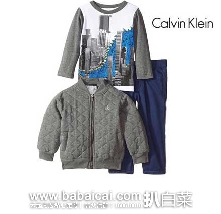 Calvin Klein 童装三件套 原价.5,现3.4折特价.99