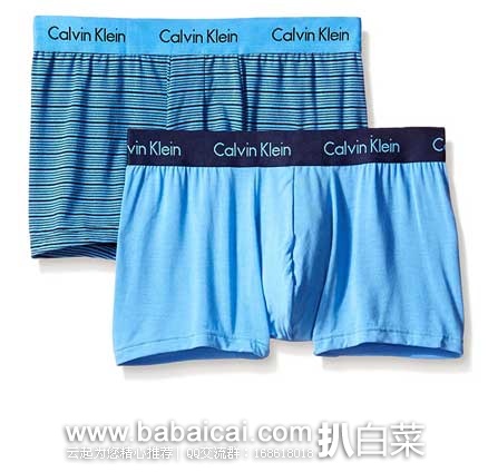 Calvin Klein 卡文克莱 Black 黑标  Body Modal Trunk 男士 莫代尔平角内裤 2条装 原价$49.5，现售价$19.8
