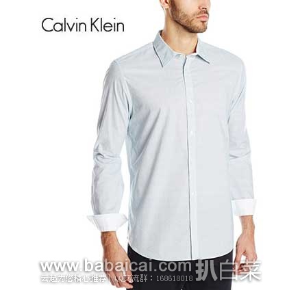 Calvin Klein 卡文克莱 Micro Dot Print 男士纯棉衬衫 原价.5,现2.6折仅售.29