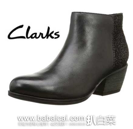 英国亚马逊：Clarks 其乐 Gelata Italia  女士真皮短靴 （原价£86.51，现售价£38.04），直邮退税后实付£31.7