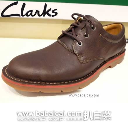 英国亚马逊：Clarks 其乐 Varick Free 系带真皮男鞋 （原价£70，现售价£35），直邮退税后实付￡29.17