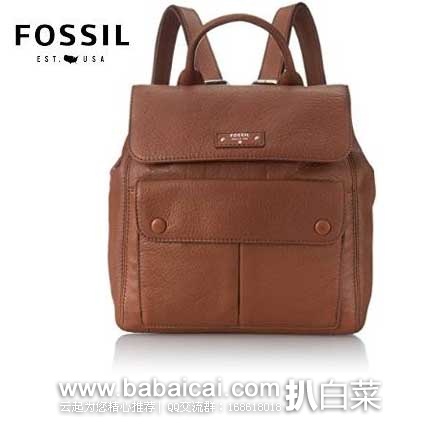 Fossil 化石 女士 Blake Backpack  真皮双肩 原价$228，现售价$84.84