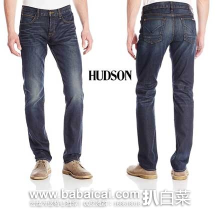 Hudson Jeans 哈德森 Tall Byron 男士5袋 直筒牛仔裤  原价$209，现5.2折售价$108.72