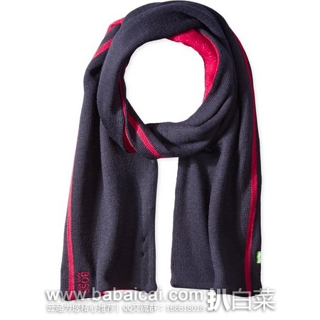 HUGO BOSS 绿标 男女中性针织羊毛围巾 原价$115,现历史新低$35.38,到手¥245,国内¥760+