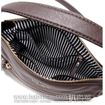 Kate Spade 凯特丝蓓 Harris 女款 荔枝纹真皮单肩挎包 原价8,现9.31,直邮免运费