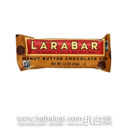 Larabar Fruit Nut 零食条能量棒代餐棒 45克*16条装 原价$27，现$17.33-$4+S&S购买=$12.46