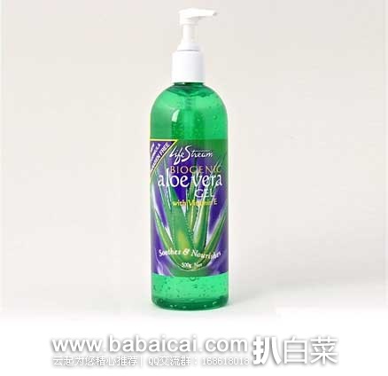 HealthPost 新西兰官网：Lifestream Aloe Vera Gel with Vitamin E生命泉 纯天然 高纯度 维E 芦荟胶