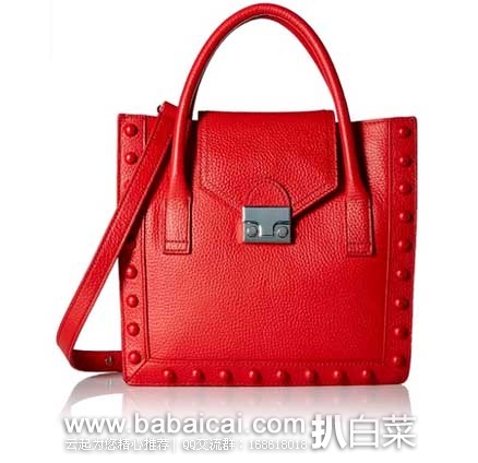 LOEFFLER RANDALL 洛菲勒·兰德尔 女士 Junior Work Tote Bag 真皮单肩手提包 原价5,现售价8