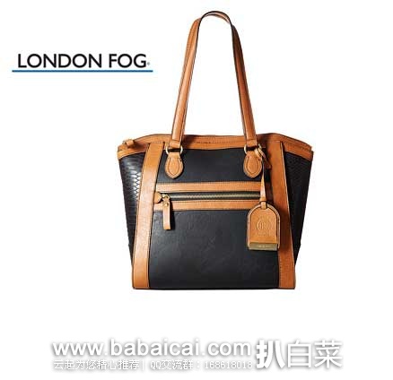 6PM：London Fog Fielding Tote  伦敦雾 女士 手提包 原价$150，现2.7折售价$39.99