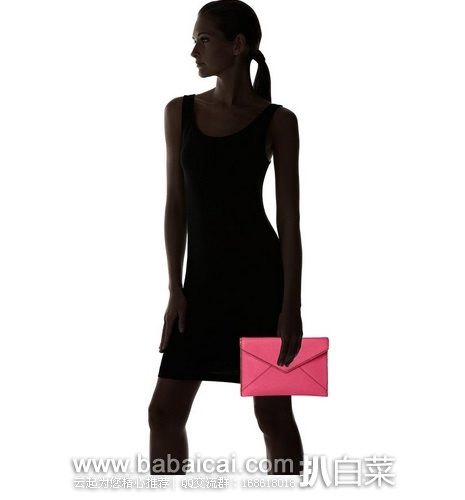 Rebecca Minkoff 瑞贝卡·明可弗 Leo 信封款牛皮手包 原价,现历史新低.31,直邮含税到手仅¥305