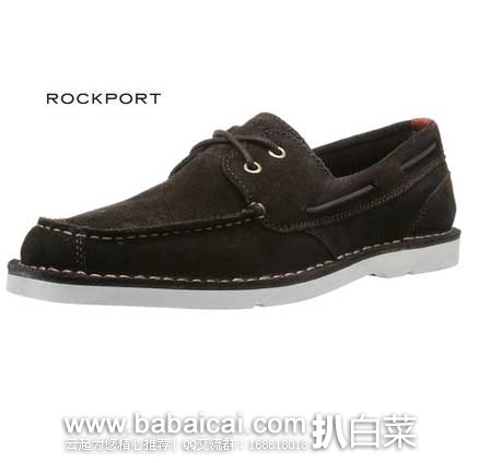 英国亚马逊：Rockport 乐步 男士真皮船鞋 （原价£90，现售价£27），直邮退税后实付£22.5