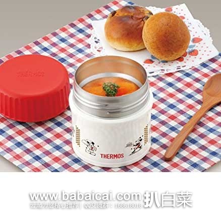 日本亚马逊：THERMOS 膳魔师 米老鼠真空断热保温壶 270ml 新低2193日元（约￥129，支持直邮）