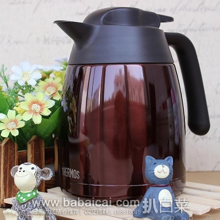 日本亚马逊：THERMOS 膳魔师 THV-1000 不锈钢保温壶1L 原价5400日元，现限时秒杀2680日元（约￥145），转运凑单到手约￥190
