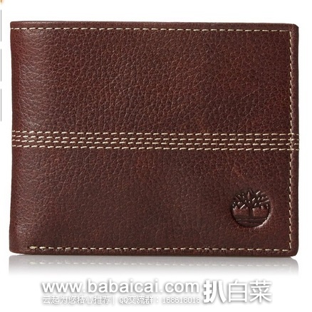 Timberland 天木兰 Sportz Quad 男款真皮钱包 原价$55,现仅2.9折$16,直邮无税