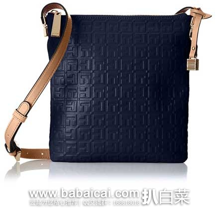 Tommy Hilfiger 汤米·希尔费格 Hinge Debossed 2女士 真皮单肩包 原价,现5折仅售