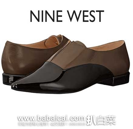 6PM：Nine West 玖熙 Treasure 女士 OL 优雅拼色尖头皮鞋  原价$89，现特价$44.99