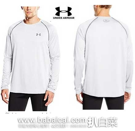 英国亚马逊：Under Armour 安德玛 男士 超柔软速干 长袖T恤（原价£22，现售价 €13.2），直邮退税后实付€11