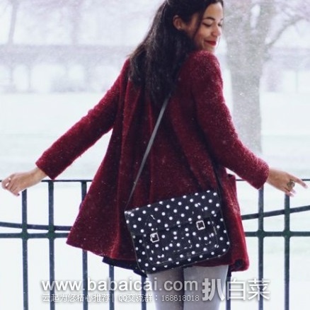 英国亚马逊:Zatchels 女士Polka 真皮波点剑桥包单肩包 原价£110,现£40.94,直邮退税实付历史新低£34.12,直邮无税,到手¥428