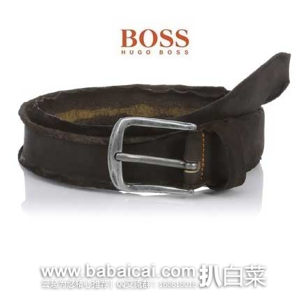 英国亚马逊：Boss Orange橙标系列 Biboly 男款 真皮做旧皮带 （原价£65，现售价£21.73），直邮退税后实付£18.11，新低