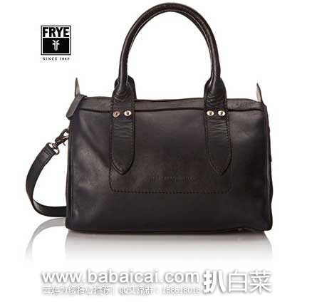 FRYE 弗莱 Amy 女士 Amy Zip Satchel Bag 真皮斜挎包 原价$388，现5.1折售价$199.41，史低