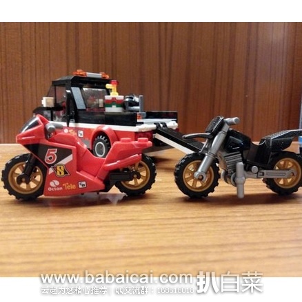 英国亚马逊:LEGO 乐高 60084 城市系列之 摩托车运输车 公共178颗粒 原价£18,现£13.49,直邮退税实付£11.24
