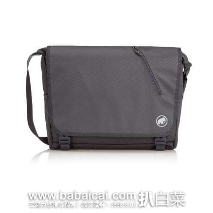 英国亚马逊:又见长毛卷牙象!Mammut 猛犸象 Square 中号邮差包特价£41.39,直邮自动退税£34.49,直邮无税,到手¥390