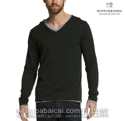 英国亚马逊:Scotch & Soda 苏格兰苏打 男式 纯棉 休闲衫 (原价£84.95,现售价€18.01),直邮退税后实付£15.2 英国亚马逊:Scotch & Soda 苏格兰苏打 男式 纯棉 休闲衫 (原价£84.95,现售价€18.01),直邮退税后实付£15.2