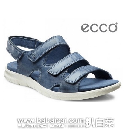 英国亚马逊:ECCO 爱步 Babett芭贝特 女士真皮休闲凉鞋 原价£75,现£38.54,直邮退税实付历史新低£32.12,直邮无税,到手¥364