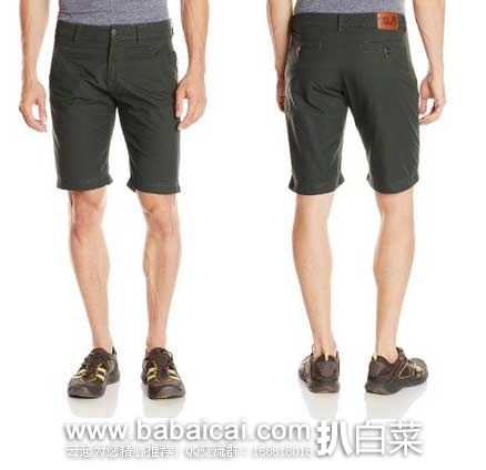 Jack Wolfskin 狼爪 Standford 男款  修身有机棉休闲短裤 原价$79.95，现售价$14.61