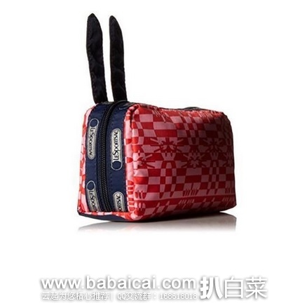 LeSportsac 乐播诗 X Peter 联名款兔子耳朵化妆包 特价.57,到手约¥265