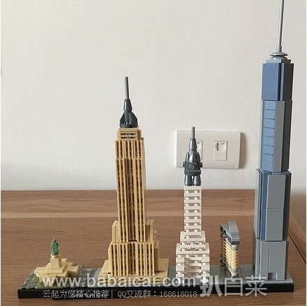 LEGO 乐高 21028 建筑系列之纽约城 原价$60，现历史新低$46.99，到手￥355