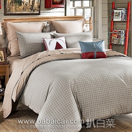 LOVO罗莱家纺官网:LOVO 罗莱 格调空间 床品四件套 四件套 1.5~1.8米 限时特价¥299-100=¥199包邮