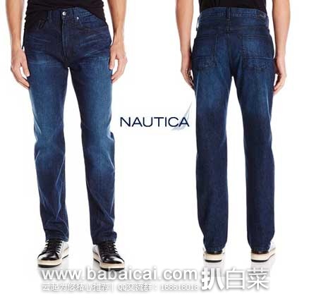 Nautica 诺帝卡 男士微弹直筒牛仔裤  原价$79.5，现3.5折售价$28.65起