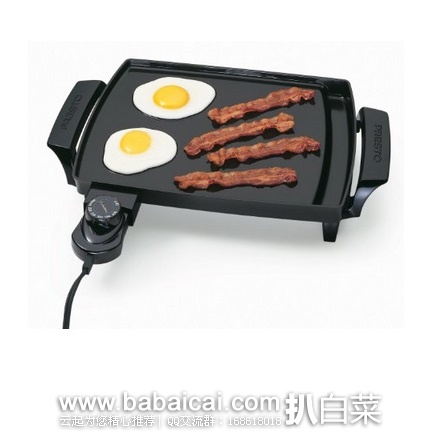 Presto 07211 平板不粘电烤盘 原价$50，现$20.74，直邮无税，到手￥198