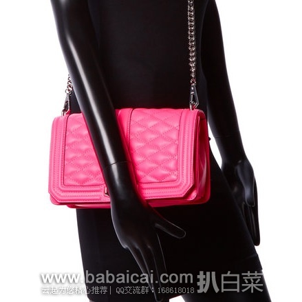 Gilt闪购:白菜!Rebecca Minkoff 瑞贝卡明可弗love系列大号菱格真皮斜挎包 原价5,现9,直邮运费仅.95,到手仅¥1033