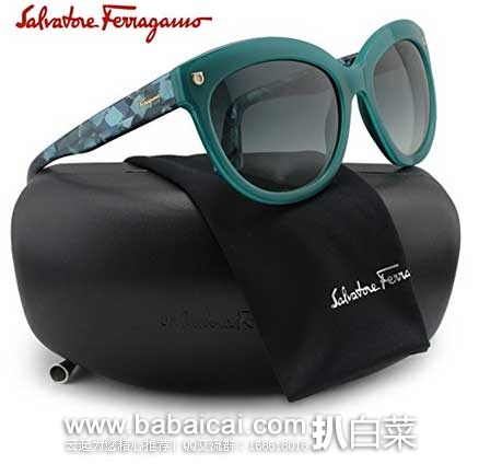 6PM：Ferragamo 菲拉格慕 女款 防紫外时尚太阳镜  原价$246，现3折特价$74.99