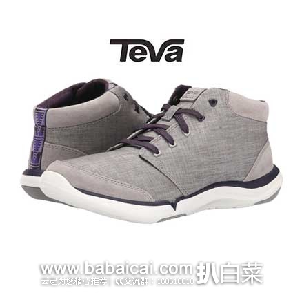 Teva Wander 女士 Canvas Lace-Up Boot 中帮系带帆布靴  原价$60，现售价$19.69