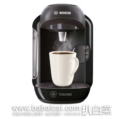 亚马逊中国：Bosch 博世 一键式自动 Tassimo 胶囊咖啡机 原价￥499，现秒杀价￥399