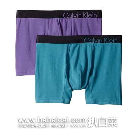 Calvin Klein 高端 Bold激情系列 男款 紧身平角款内裤 （2条装）  原价$54，现售价$16.04起