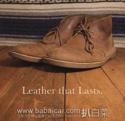 Clarks 其乐 Bushacre 2 男士 两孔系带真皮沙漠靴 原价0,现售价.24