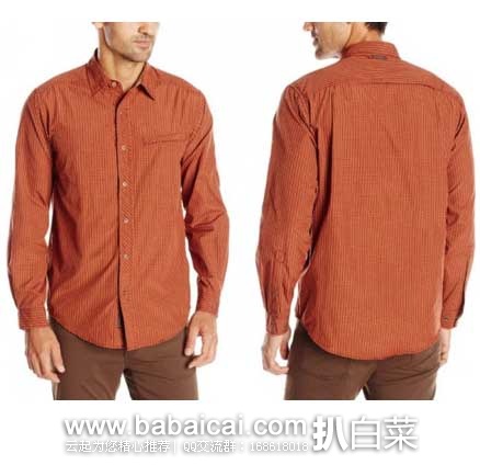 ExOfficio 男士 快干防晒排汗 户外 长袖衬衫 现售价 .95