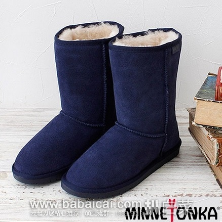 6PM：Minnetonka 迷你唐卡 Olympia Boot 女士 麂皮时尚 经典雪地靴  原价$69.95，现4折好价$27.99