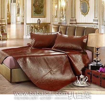 LOVO罗莱家纺官网：LOVO 尊贵之享 头层牛皮凉席 180*200cm  现售价￥2099，券后实付￥1899