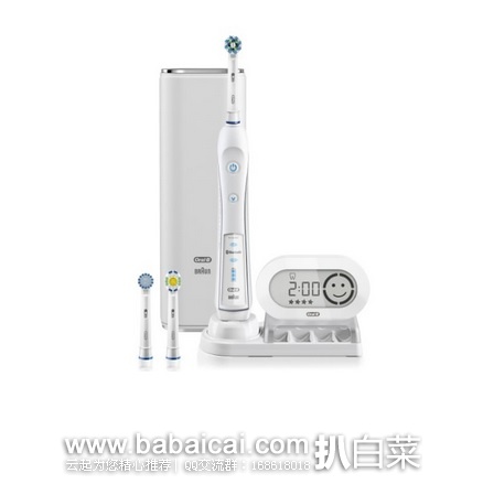 Oral-B 7000 顶级旗舰电动牙刷白金版带蓝牙 含3个刷头,原价$155,现$109.99,到手¥785,京东同款¥1799