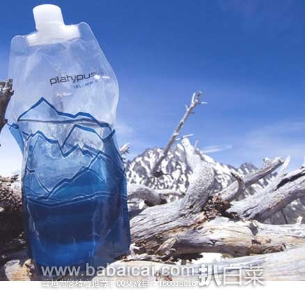 Platypus SoftBottle with Closure Cap 鸭嘴兽  软水瓶 1L装  原价$8.95，现特价$2.91