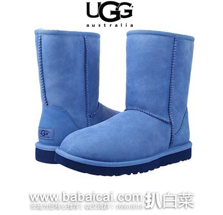6PM：UGG 经典款 皮毛一体  女士 中帮雪地靴  （原价$130，现5折售价$65），公码9折后实付新低$58.5